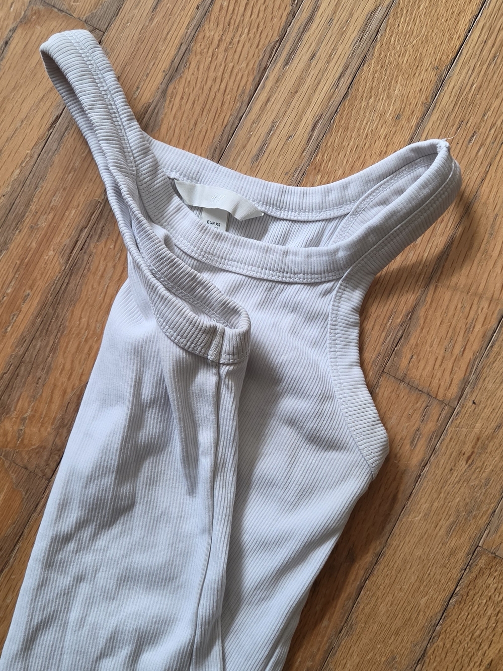 H&M Ribbed White Tank XS - Picture 4 of 6